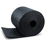 Anti-Rutschmatte Rolle 5000x250x8mm Schwarz - Gummimatte Meterware Ladungssicherung Bautenschutzmatte - Robuster Gummi Rutschhemmende Matte Werkstatt Ladefläche