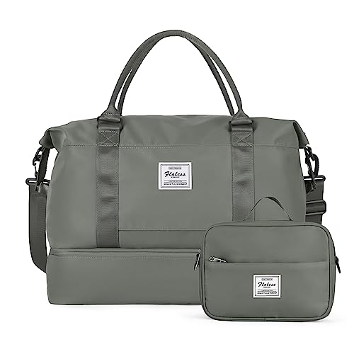 Travel Duffel Bag,Sports Tote Gym Bag,Shoulder Weekender Overnight Bag for Women