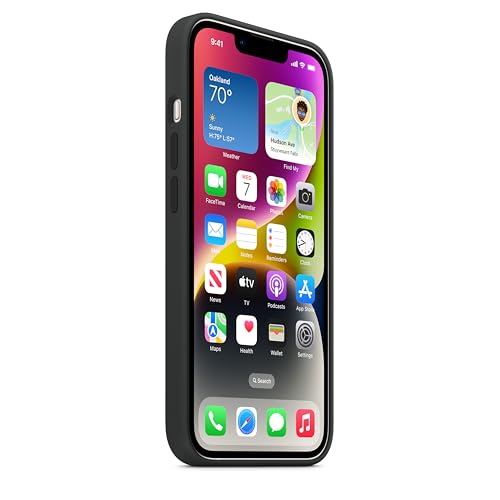 Image of Apple iPhone 14 Silicone Case with MagSafe - Midnight