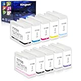 KSUMEI T770 Ink Cartridge Set 770 Replacement for SureColor P700 Inkjet Printer T770020 T770120 T770220 T770320 T770420 T770520 T770620 T770720 T770820 T770920 (10-Pack)