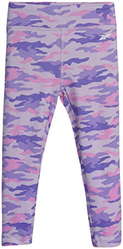 Reebok Girls' Activewear Set - Short Sleeve Performance T-Shirt and Full Length Leggings Kids Cloth