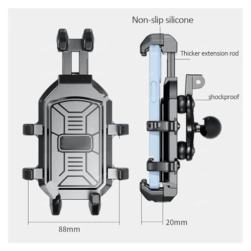Support de téléphone pour vélo anti-vibration et antivol moto