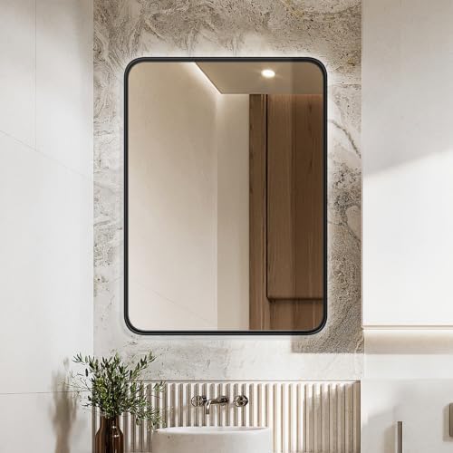 OLIXIS Bathroom Mirror for Over Sink, 30x22 Inch Wall Mount Mirro...