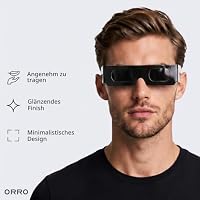 ORRO Sonnenfinsternis-Brillen 40 mm, 2er-/6er-/12er-Pack, Schwarz, Zertifizierter Augenschutz, EN ISO 12312-2:2015 geprüft, CE-gekennzeichnet für direkte Sonnenbeobachtung – Moderne Passform – Ansicht 5