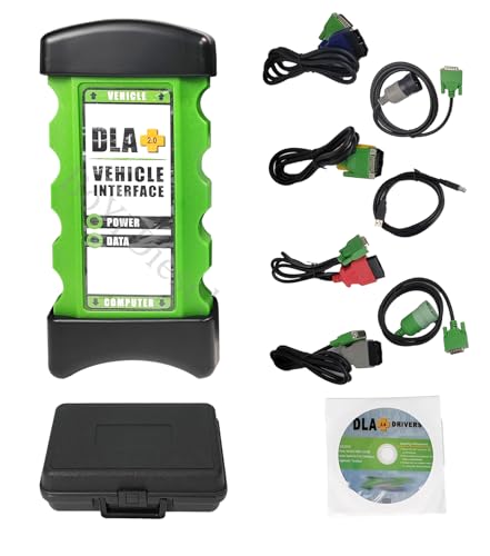 New DLA 2025 V2 Diagnostic Software+2.0 Adapter Kit Truck Diagnostic Tool Scanner for J P- R 0 Diesel Heavy Duty Trucks Fleet Maintenance(DLA 2.0 Tool with Software)