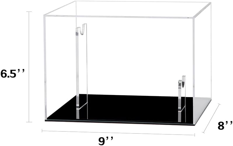 Hat Display Case Baseball Football Cap Display Case Stand Holder Clear Acrylic Box Square UV Protection Cabinet Protection Storage Cover