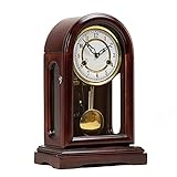 Orologio da caminetto, pendolo in legno massello, stile meccanico vintage, stile antico, decorazione per la casa