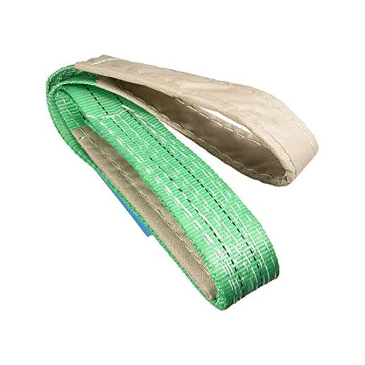 DyniLao Lyftrem 5 cm x 50 cm, 400 lb. Kapacitet, öga till öga för rörliga gröna bogseringslyftande arbetsutrustning