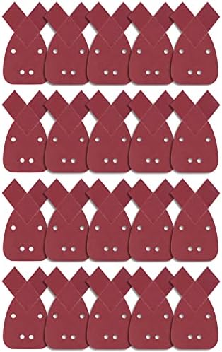 SIQUK 20 Pieces Mouse Sanding Pads 180 Grits Mouse Sander Sheets with Extra 2 Tips for Replacement Fit Black and Decker Detail Palm Sander