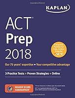 Algopix Similar Product 12 - ACT Prep 2018 3 Practice Tests 