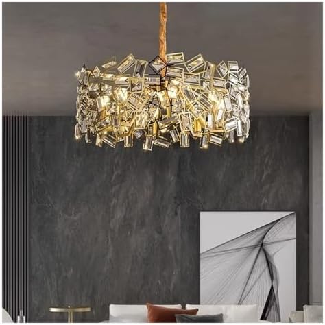 Modern Luxurious Led Ceiling Chandelier for Dining Room Living Room Bedroom Pendant Lamp Design Decor,Modern Lighting 1Warm White,80cm