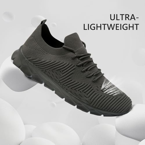 Image of Mens Running Shoes Fashion Sneakers Slip on Breathable Tennis Gym Sports Workout Walking Shoes Lightweight