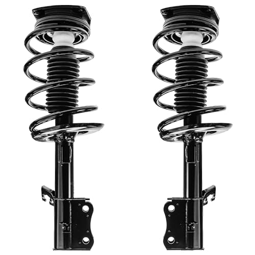 Image of Detroit Axle - 6pc Struts Kit for 2007-2012 Nissan Sentra Complete Front Ready Struts w /Coil Spring Assembly Sway Bar Links + Rear Shock Absorbers 2008 2009 2010 2011 Replacement Suspension Kit