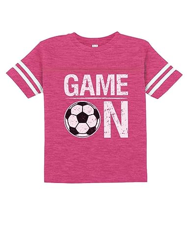 Game On Soccer Shirts For Boys Girls Gifts For Players Kids Jersey T-Shirt 4T Wow Pink #TOP25