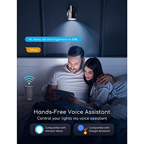 Aigostar Smart WiFi-bulb GU10, warm tot koel wit, 5W dimbare LED-spotlichten, werkt met Alexa en Google Assistant, 400lm… - Image 4