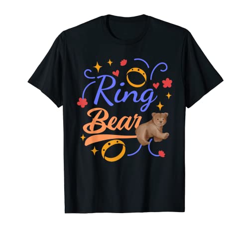 Ringbär Design Blumenmädchen und Eheringträger T-Shirt
