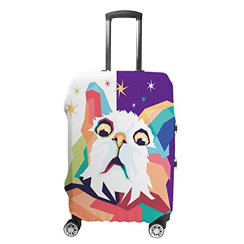 Housse de protection pour bagages lavable anti-rayures housse voyage chat coloré M