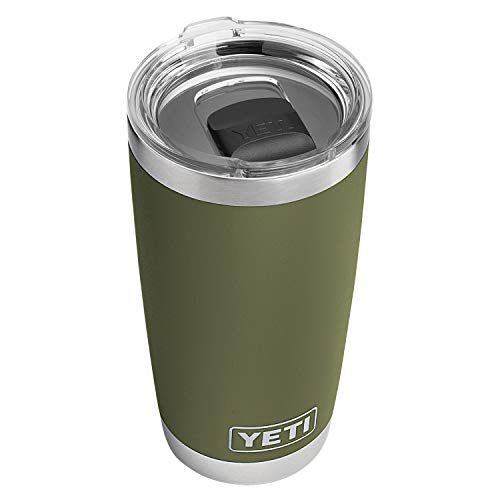 Up To 50% OFF YETI Rambler 20 oz Tumbler, Stainless Steel, Vacuum Insulated with MagSlider Lid, Olive Green