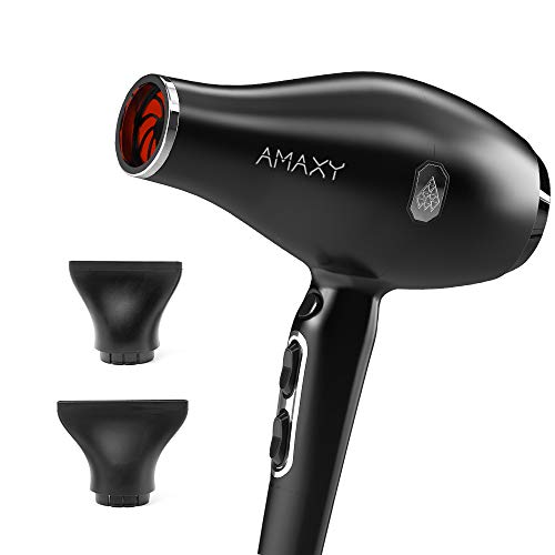 2nd Generation Real Infrared Light Professional Ceramic Honeycomb Hair Dryer To Prevent Hair Loss & Overheating - Heal Damaged Hair - Frizz Free - More Shine - Volume - Softer - Lightweight