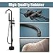 Aolemi Floor Mount Bathtub Faucet Freestanding Tub Filler Standing High Flow Shower Faucets Shower Mixer Taps, Swivel Gooseneck Spout with Cylinder Handheld Matte Black