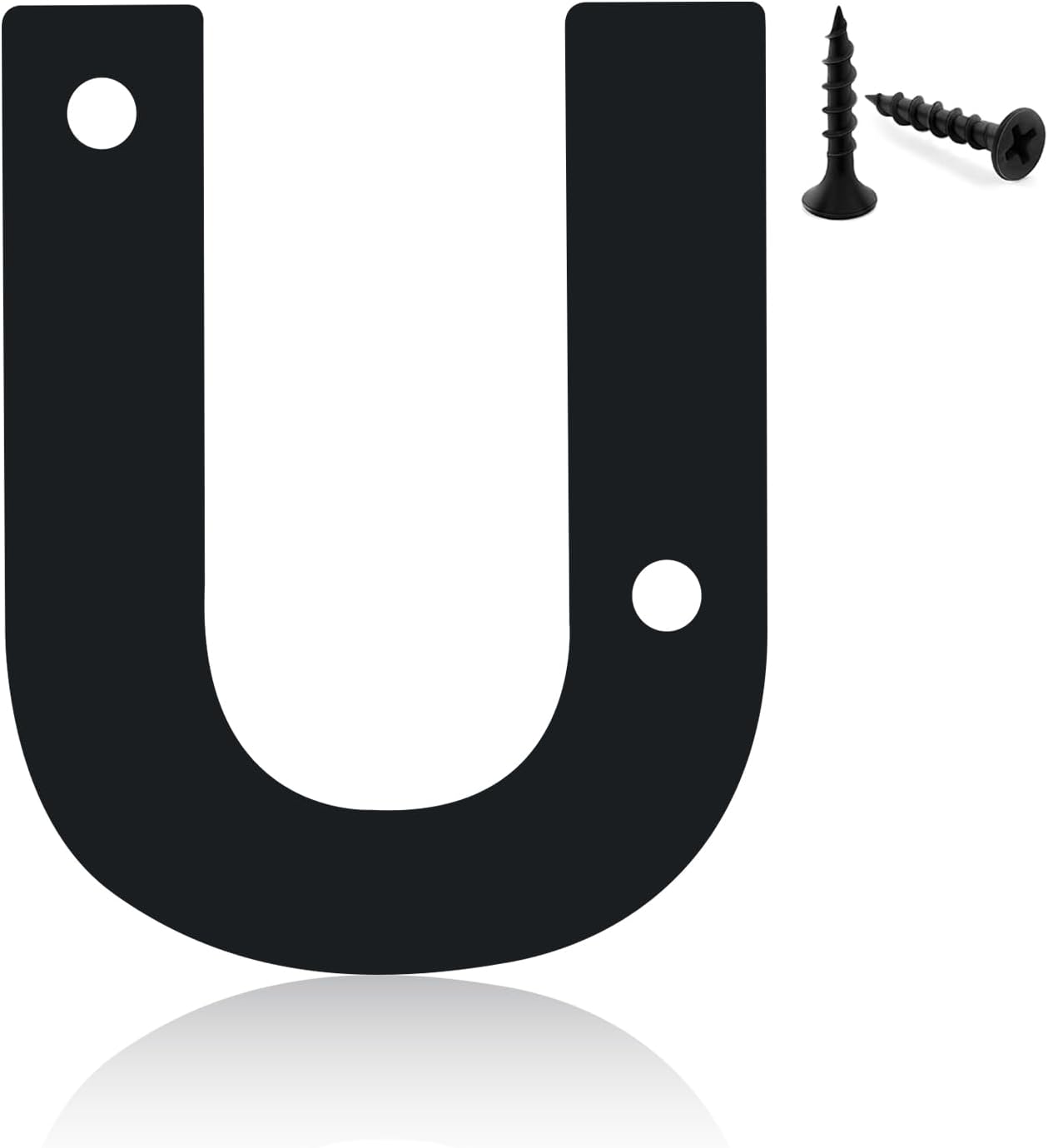 Modern House Numbers for Outside,Mailbox Numbers and Letters,3inch Metal Black Address Numbers,Garden Door Mailbox Decor Number,Custom House Number Sign with Screws (Black-A, 3inch)