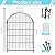 Okaygardn Garden Fencing 36 Inch High with Gate, 14 Panels Garden Fence Total 30.6 Ft(L),No Dig Animal Barrier, Rustproof Metal Wire Garden Fences and Borders for Dogs, Rabbits, Flower Bed Fencing