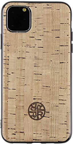 Reveal Cork Wood Case Compatible w iPhone 12 12 Mini 12 Pro 12 Pro Max - Natural Eco-Friendly Cork Vegan Leather Design (Natural Beige, 12)