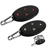 KAKUPPA 2 Pack 6 Key Hyundai Key Fob Cover, Soft Silicone Key Case Compatible with Hyundai 2026 Fe Ioniq 6, 4 5 7 Button Smart Remote Protector with Keychain