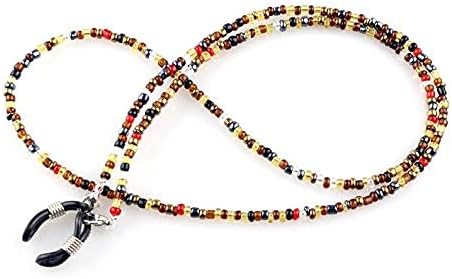 Multi-Colour Beaded Eyeglasses Chain & Necklace | Anti-slip Sunglass Spectacle Retainer Cord Multi-Function 3-4MM