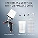 AEROPRO Tools R500 LVLP Air Spray Gun with 22 Ounce Disposable Paint Cups, A610 Paint Guns Automotive, Car Paint Gun Sprayer, Paint Gun for House Painting, Car, Furniture, Varnish and Top Coat