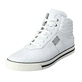 Versace Gianni Men's Leather Hi Top Sneakers Shoes US 14 IT 47; White