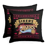Northwest NBA Philadelphia 76ers Pillow, 18" x 18", Hardwood Classics
