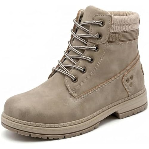 Women work boots - Hiking Waterproof Shoes Ankle Support Outdoor Black Brown Comfortable