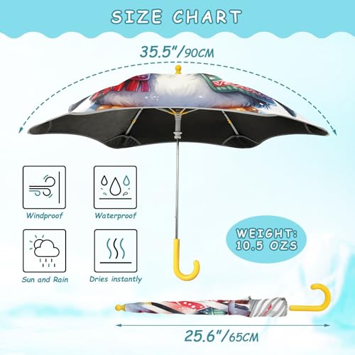 Parapluie enfants GAIREG imperméable de sécurité à bouts ronds - 3