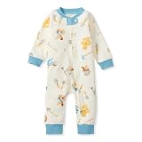 Burt's Bees Baby Unisex Sleep and Play Pajama, Footless One-Piece Zipper PJ