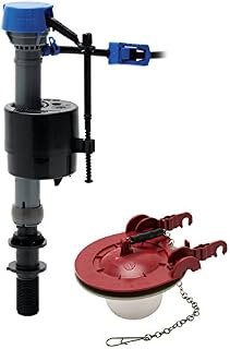 Fluidmaster 400CAR3P5 PerforMAX Adjustable High Performance Toilet Fill Valve and Flapper Repair Kit