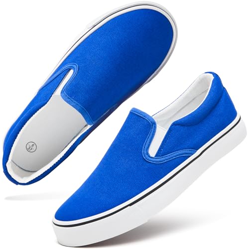 Image of Women's Canvas Slip On Sneakers Non Slip Loafers | low top non slip on walking breathable casual comfortable fashion tennis
