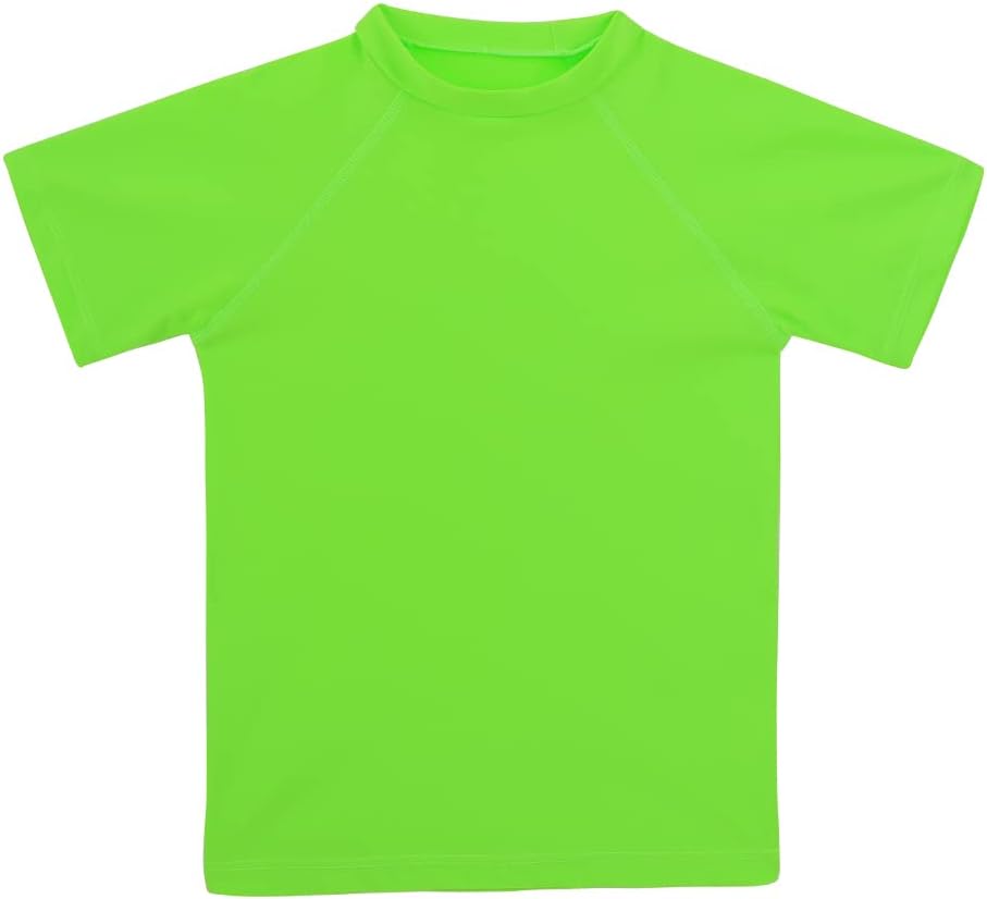 KAKU NANU Boys Rash Guard UPF 50+ Sun Shirt Toddler Short Sleeve