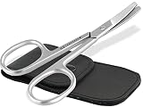Pfotenschere Kleine Fellschere Hundeschere 9 cm Hunde Haarschere Silber