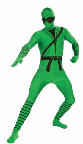 Forum Novelties I'm Invisible Costume Stretch Body Suit, Ninja Print, Child Large