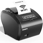 MUNBYN WiFi Imprimante de réception avec USB Port, 80mm POS Imprimante fonctionne avec Square Mac Windows Chromebook Linux Tiroir d'argent, ESC/POS (P047-WiFi), Ne pas prendre en charge Clover Ubereats Shopify Bluetooth 5G WiFi