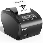 MUNBYN WiFi Receipt Printer with USB Port, 80mm POS Printer Works with Square Mac Windows Chromebook Linux Cash Drawer, ESC/POS (P047-WiFi), Do Not Support Clover Ubereats Shopify Bluetooth 5G WiFi