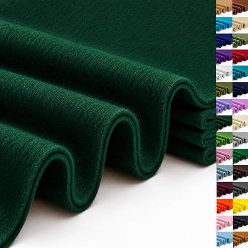 ZANEXIR Hunter Green Large Felt Fabric 36