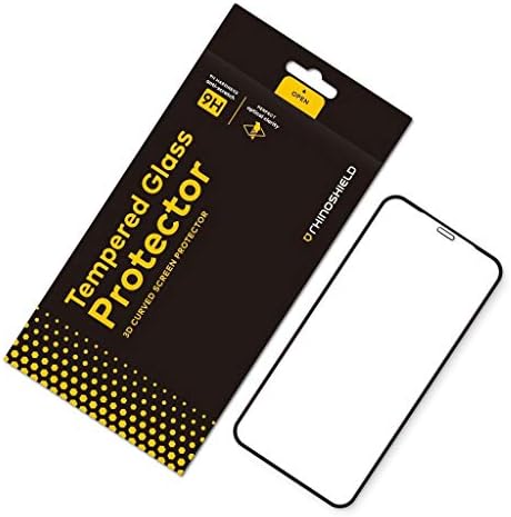RHINOSHIELD Screen Protector Compatible with [iPhone 14/13 / 13 Pro] | 9H 3D Curved Edge to Edge Tempered Glass - Full Coverage Clear and Scratch Resistant Screen Protection