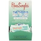 Floss Singles Dental Floss Dispenser Box, Light Green, Mint, 20" Strands, 180 Count