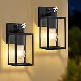 FTL Aussenlampe Wand mit Bewegungsmelder 2 Stück, Verbesserte 3...