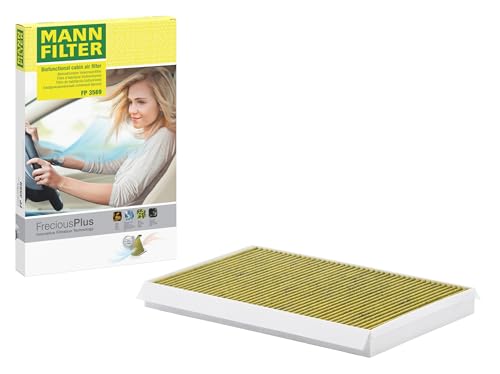 MANN-FILTER FP 3569 Cabin Air Filter - FreciousPlus Biofunctional Pollen Filter - for Cars + Transporters
