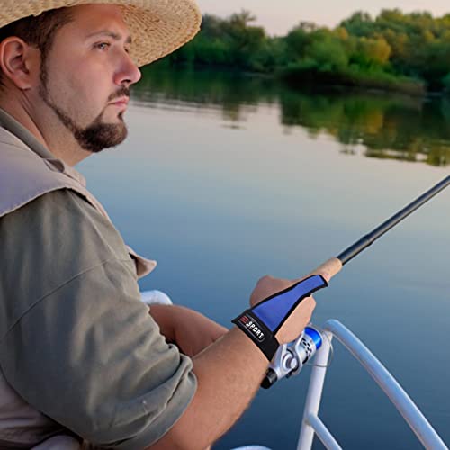 Protetor de dedo de pesca | Luvas de pesca de pulso ajustável homens um dedo,Protetor de dedo à prov
