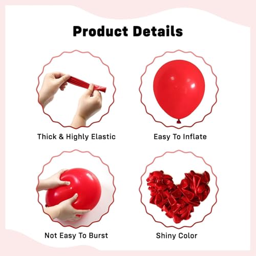 Image of Party Propz Birthday Decoration Kit For Husband - 41 Pcs Happy Birthday Decoration Kit with Red Foil Curtain, Red Balloons, Blue Balloons, Ribbons & Banner (Latex, Foil, Cardstock)