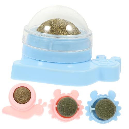 EXHUMKY 4 Piezas Juguete de Hierba gatera Cat Toys Crab Toy Gatito Juguetes para Gatos de Interior Interesante Bola de Hierba gatera Cangrejo Juguete Suministro de Gatito Menta Gato